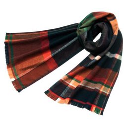 トラッドチェックマフラー マフラー レッド xa3200 XA-3200