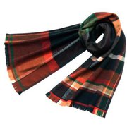 トラッドチェックマフラー マフラー レッド xa3200 XA-3200