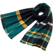 トラッドチェックマフラー マフラー ターコイズ xa3200 XA-3200