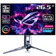 ゲーミングモニター/ROG Swift OLED/26.5型/QHD(2560×1440)/タンデム有機ELパネル/グロッシー/DisplayHDR 500 True Black/デュアルモード(QHD 540Hz/HD 720Hz)/0.02ms/HDMI×2 DP×1/国内正規品 PG27AQWP-W