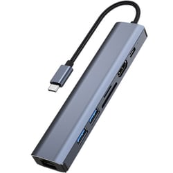 USB Type-Cハブ USB3.0対応 7in1 L-CHU7