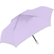 子供用折りたたみ傘 晴雨兼用 子供晴雨兼用無地 50cm 手開き式 UVカット加工 遮熱 遮光 UPF50＋ パープル 966-010