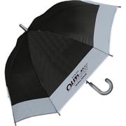 子供用傘 晴雨兼用 UVスタイリッシュバイカラー男児 55cm ジャンプ式 UVカット加工 遮熱 遮光 UPF50＋ ブラック 956-015