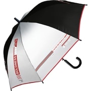 子供用傘 晴雨兼用 UVシルバーギア男児 55cm ジャンプ式 UVカット加工 遮熱 遮光 UPF50＋ ブラック 956-014