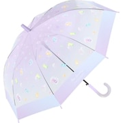 子供用傘 ポップグミビニール女児 55cm ジャンプ式 パープル 336-007