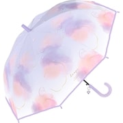 子供用傘 ドロップスビニール女児 55cm ジャンプ式 パープル 336-008