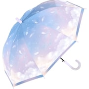 子供用傘 フェザースカイ女児 55cm ジャンプ式 パープル 566-053