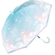 子供用傘 フェザースカイ女児 55cm ジャンプ式 ミント 566-053