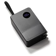 モバイルバッテリー コンセント一体型 5000mAh 20W 急速充電対応 USB Type-C×1/USB-A×1 ブラック ATM-5000BK