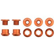 チェーンリングボルト+ナット 6mm 5セット オレンジ WLF-P-CRINGBOLT5