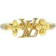 M1461S リング・LVアイコニック Sサイズ ゴールド メタル/ストラス