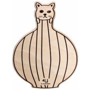 コースター 木製 動物 ベース コップ敷き 日本製 ねこ YK17-103