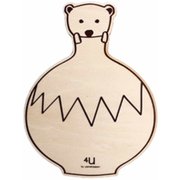 コースター 木製 動物 ベース コップ敷き 日本製 くま YK17-103