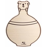 コースター 木製 動物 ベース コップ敷き 日本製 いぬ YK17-103