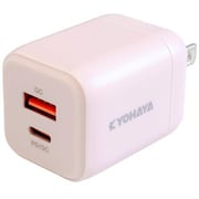 USB急速充電器 Colors 20+ USB PD(パワーデリバリー)/QC(クイックチャージ)対応 20W USB-C×1/USB-A×1 スイングプラグ採用 ピンク YDPD20G2PK