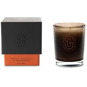 グラス入りソイキャンドル バニラ、パチョリ&サンダルウッド