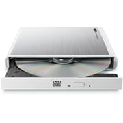 外付けDVDドライブ 再生・編集・書き込みソフト一式(PowerDVD+PowerDirector+Power2Go) M-DISC対応 USBバスパワー+外部電源ポート Windows 11/10 macOS対応 ホワイト LDR-PMM8U2VWH