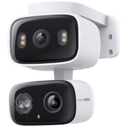 屋内外対応 デュアルレンズ パンチルト セキュリティ Wi-Fiカメラ 300万画素 スマートAI検知 自動追尾 IP65防水防塵 microSDカード対応 双方向通話 カラーナイトビジョン Tapo C246D