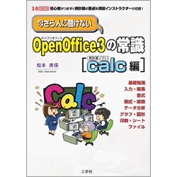 今さら人に聞けないOpenOffice3の常識 calc編(I・O BOOKS) [単行本]