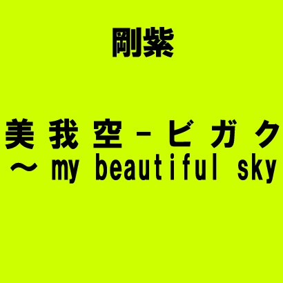 剛紫／美 我 空 - ビ ガ ク ～ my beautiful sky