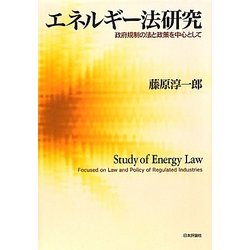 エネルギー法研究―政府規制の法と政策を中心として [単行本]