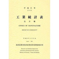 工業統計表 品目編〈平成21年〉 [単行本]