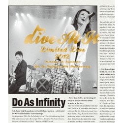 Do As Infinity／Do As Infinity 13th Anniversary ～Dive At It Limited Live 2012～ [Blu-ray Disc]
