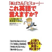 「板ばさみ」「ビミョー」…これ英語で言えますか? [単行本]