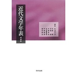 近代文学年表 増補4版 [単行本]