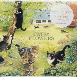 IVORY CATS CALENDAR CATS&FLOWE [カレンダー]
