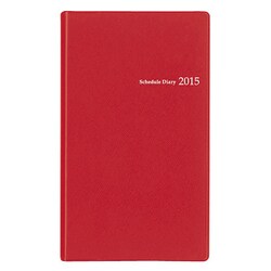 2728 ペイジェムマンスリー5(レッド) [2015年版 縦長サイズ PAGEM（ペイジェム）シリーズ]