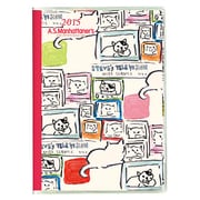 2462 ペイジェムA6マンハッタナーズ(レッド) [2015年版 A6サイズ 日曜始まり PAGEM（ペイジェム）シリーズ]