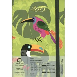 2927 ペイジェムカンタカルタ マンスリーアジェンダ トロピカル [2015年版 B6サイズ 月曜始まり PAGEM CANTACARTA（ペイジェム カンタカルタ）シリーズ]