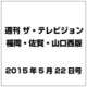 週刊 ザ・テレビジョン 福岡・佐賀・山口西版 2015年 5/22号 [雑誌]