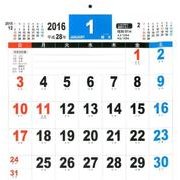 書き込み自在!シンプルカレンダー A3変 2016 [カレンダー]