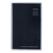 847 ビジネス手帳小型版3 [2016年4月始まり 見開き1週間セパレートタイプ 月曜始まり 手帳判小型 クリアカバータイプ 黒]