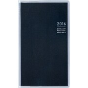837 ニューダイアリーミニ6 [2016年4月始まり 見開き1週間セパレートタイプ 月曜始まり 手帳判小型 クリアカバータイプ 黒]