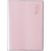 761 T'pure3 [2016年4月始まり 見開き1週間セパレートタイプ 月曜始まり B7判 クリアカバータイプ パールピンク]