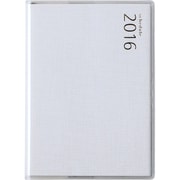762 T'pure1 [2016年4月始まり 見開き1週間レフトタイプ 月曜始まり B7判 クリアカバータイプ パールホワイト]