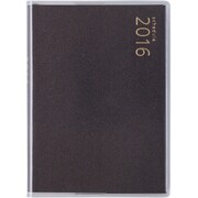 764 T'pure4 [2016年4月始まり 見開き1週間セパレートタイプ 月曜始まり B7判 クリアカバータイプ パールブラック]
