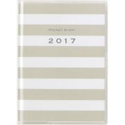 23 [ポケットダイアリー (1ページ1日タイプ) 1ページ1日ヨコ書き A6判 2017年1月始まり]