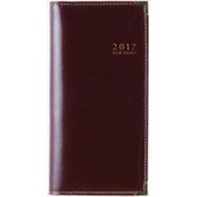 70 [ニューダイアリー2 ワイン 見開き1週間レフト式 手帳判 2017年1月始まり]