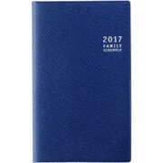 449 [ティーズファミリー手帳 スリム3 月曜始まり ネイビー 見開き2分の1ヵ月横ケイタイプ 新書判 2017年1月始まり]
