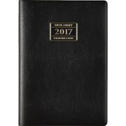 912 [デスクダイアリー 黒 見開き1週間レフト式 A5判 2017年4月始まり]