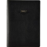904 [ウィークメモ付きダイアリー 黒 1ページ2日ワイド記入式 A5判 2017年4月始まり]