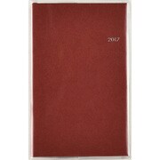 655 [T'beau （ティーズビュー） インデックス5 ディープレッド クリアカバータイプ 見開き1週間セパレート式 手帳判 2017年4月始まり]