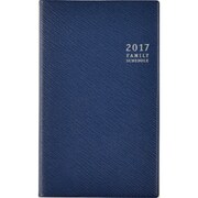 619 [ティーズファミリー手帳 スリム3 月曜始まり ネイビー 見開き2分の1ヵ月横ケイタイプ 新書判 2017年4月始まり]