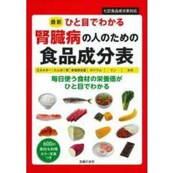 最新ひと目でわかる腎臓病の人のための食品成分表 [単行本]