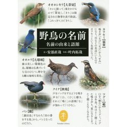 野鳥の名前―名前の由来と語源（ヤマケイ文庫） [文庫]