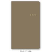 1641 NOLTY アクセスマンスリー 日曜始まり（グレージュ） [2020年1月始まり]